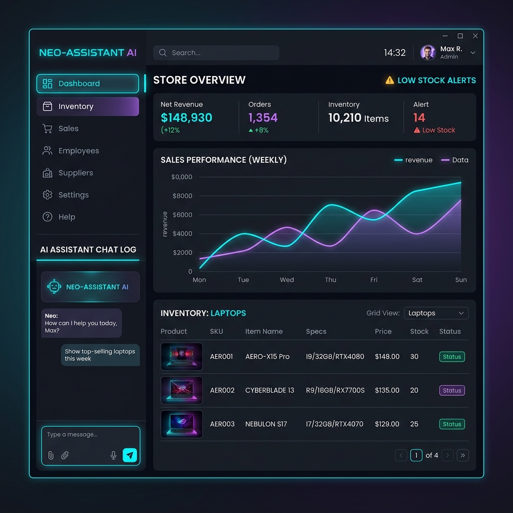 IT & Tech Retail App Mockup